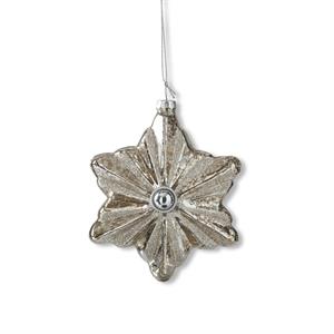 Silver Mercury Glass Star Ornament