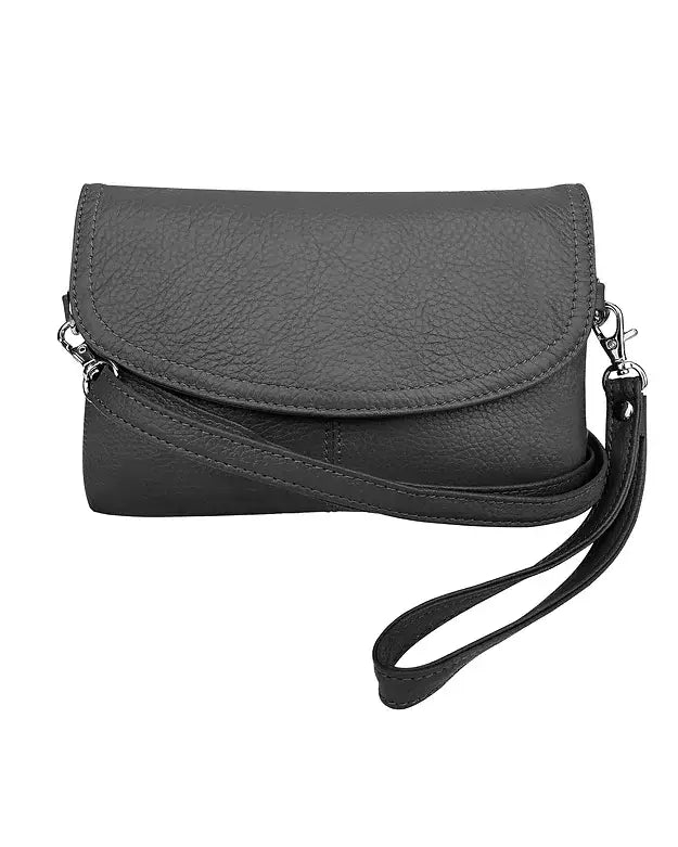 Leather Crossbody Clutch