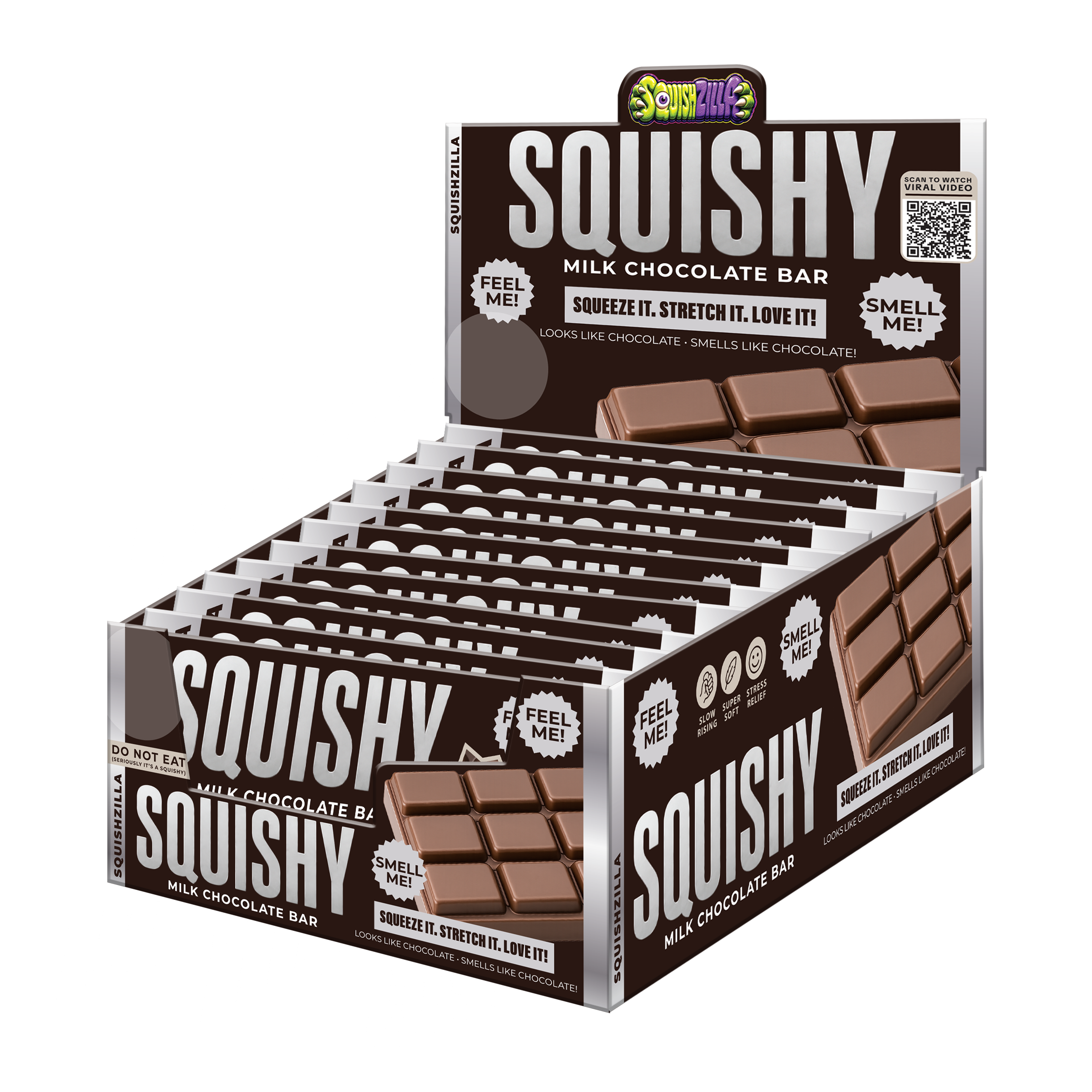 Fun Doh Chocolate Bar Slow Rise Scented Squishy
