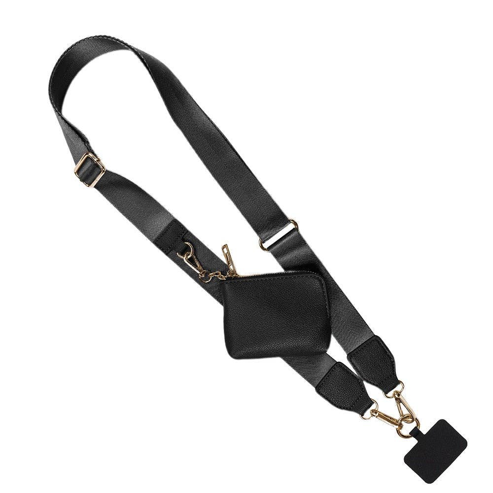 Clip & Go Strap w/RFID Pouch Solid: Brown