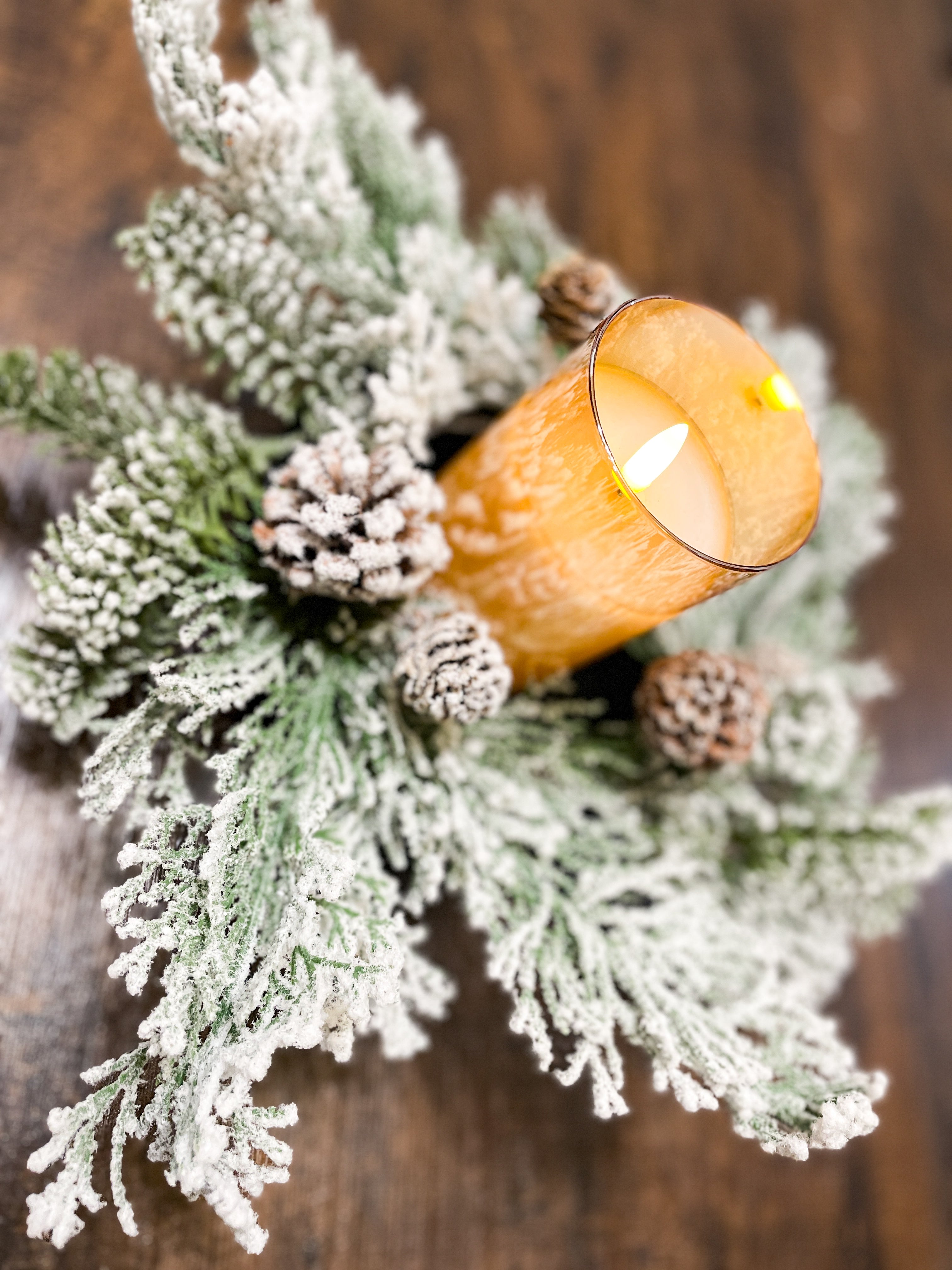 Cypress Pine Candle Ring