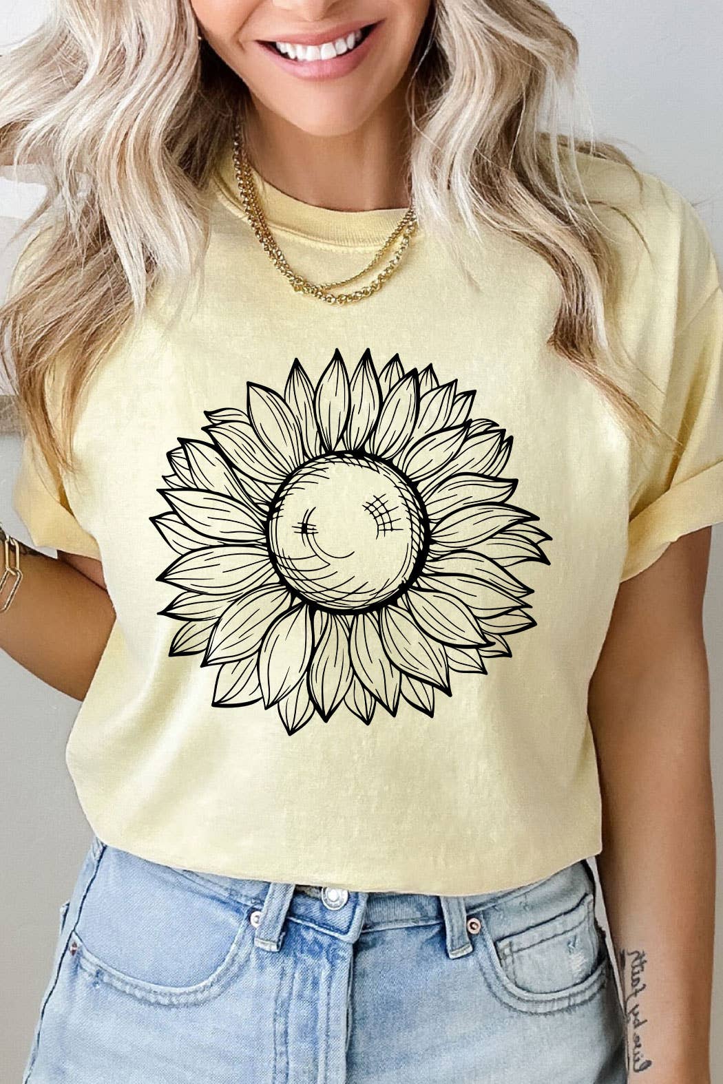 Sketch Sunflower Tee