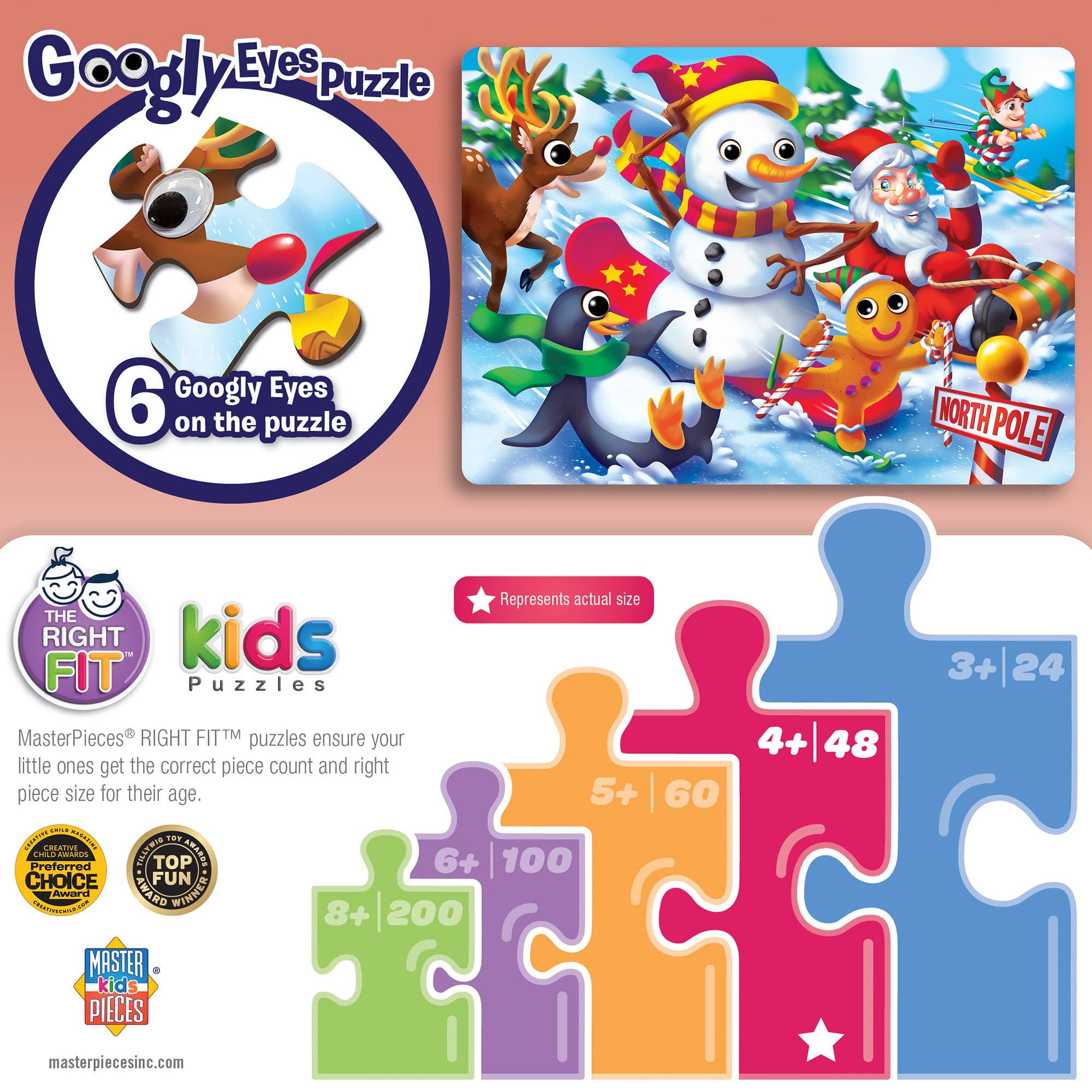 Googly Eyes Christmas Friends 48 Piece Puzzle
