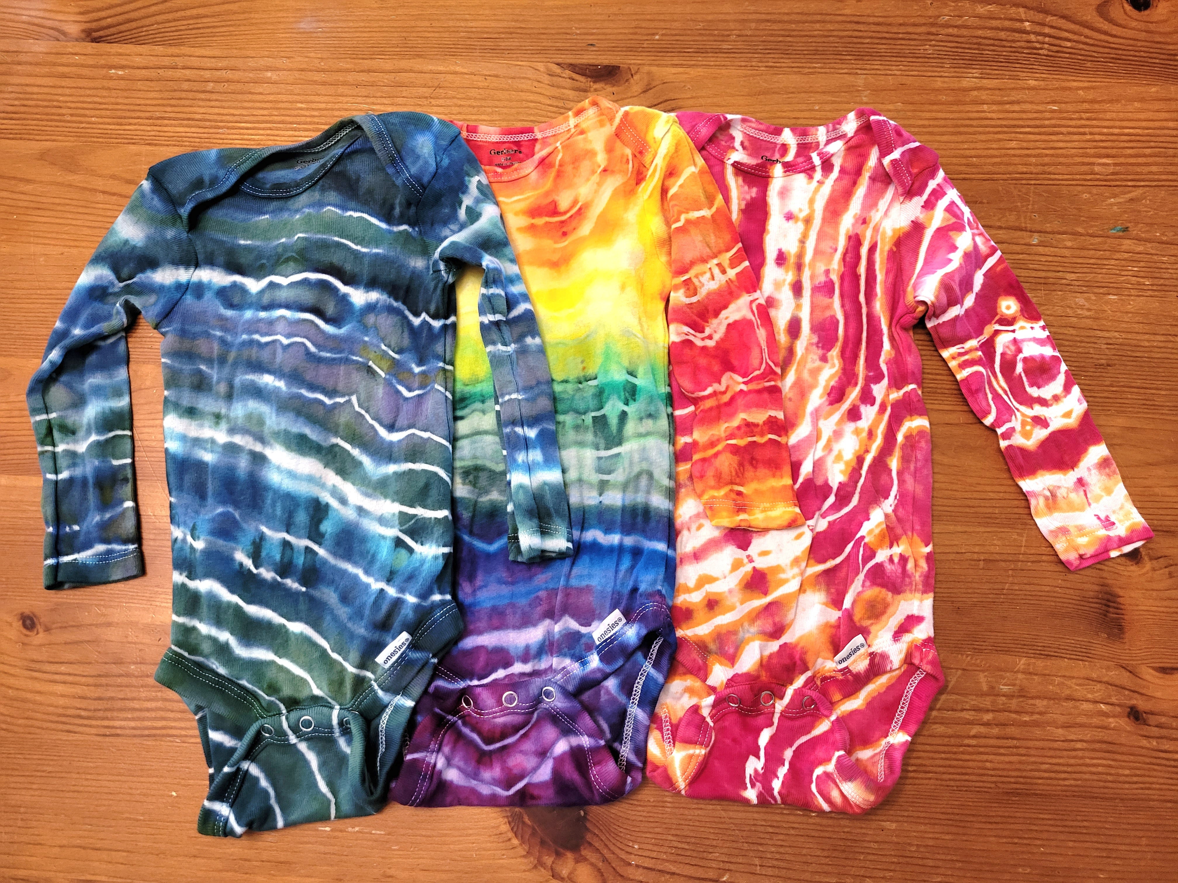 Tie Dye Long Sleeve Onesie