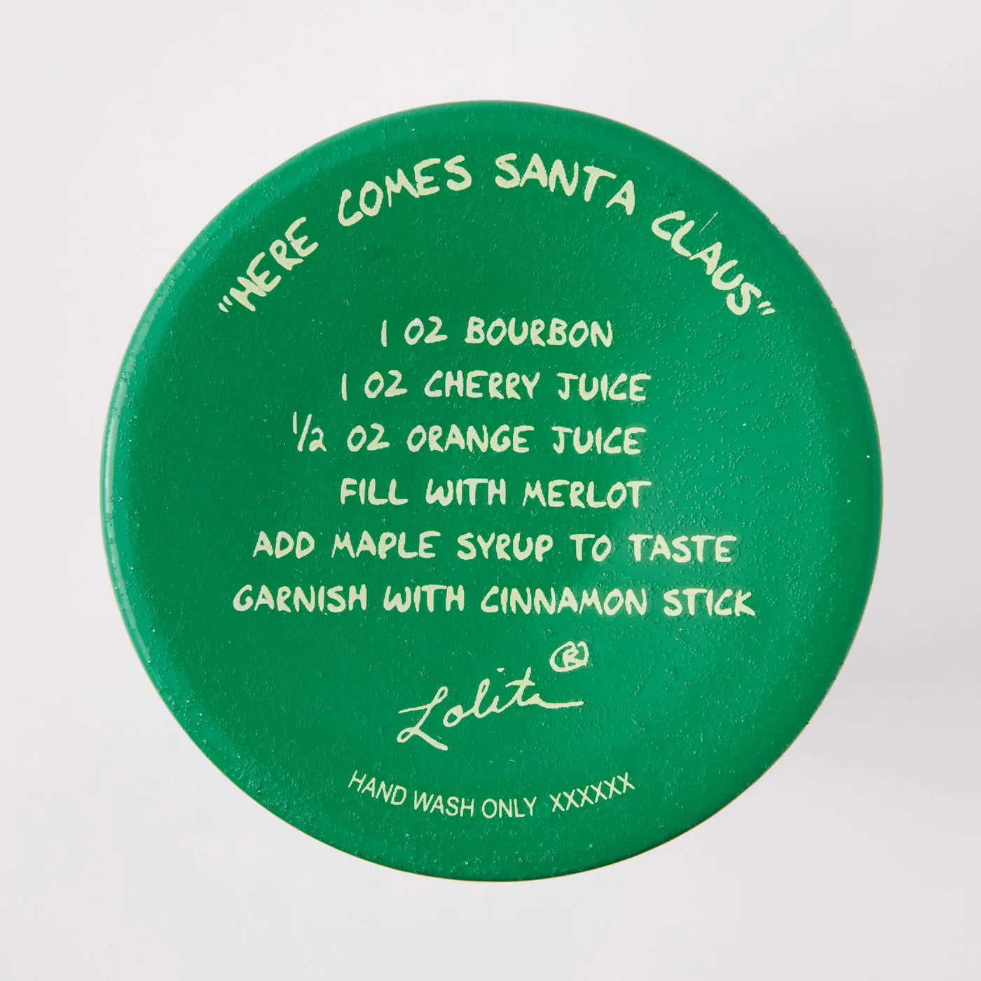 Here Comes Santa Claus Wine Glass