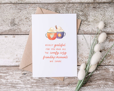 Friend Fall Gratitude Card