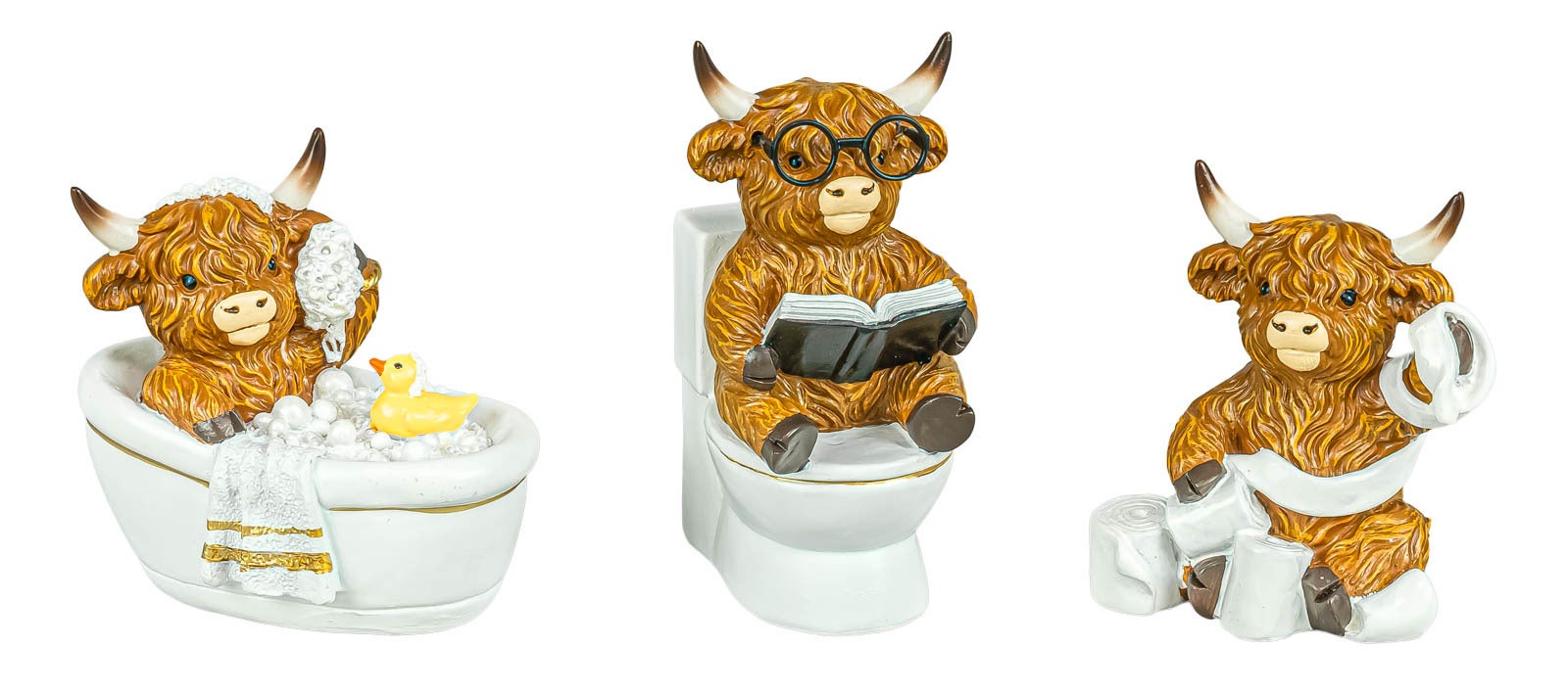 Powder Room Highland Cow