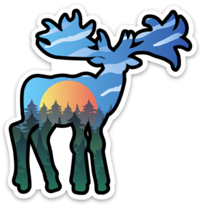 Moose Vinyl Sticker