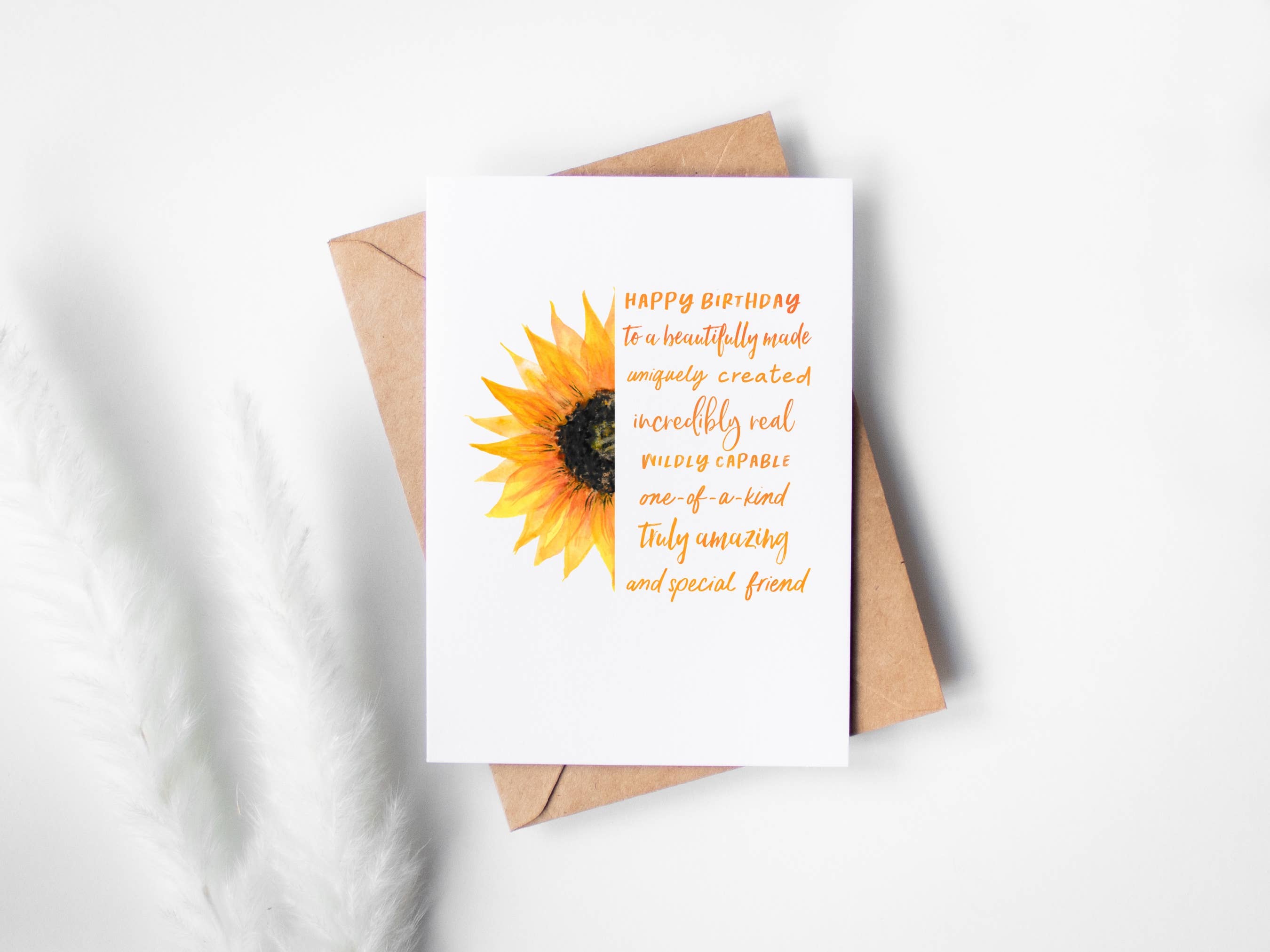 Sunflower Friend Birthday Card