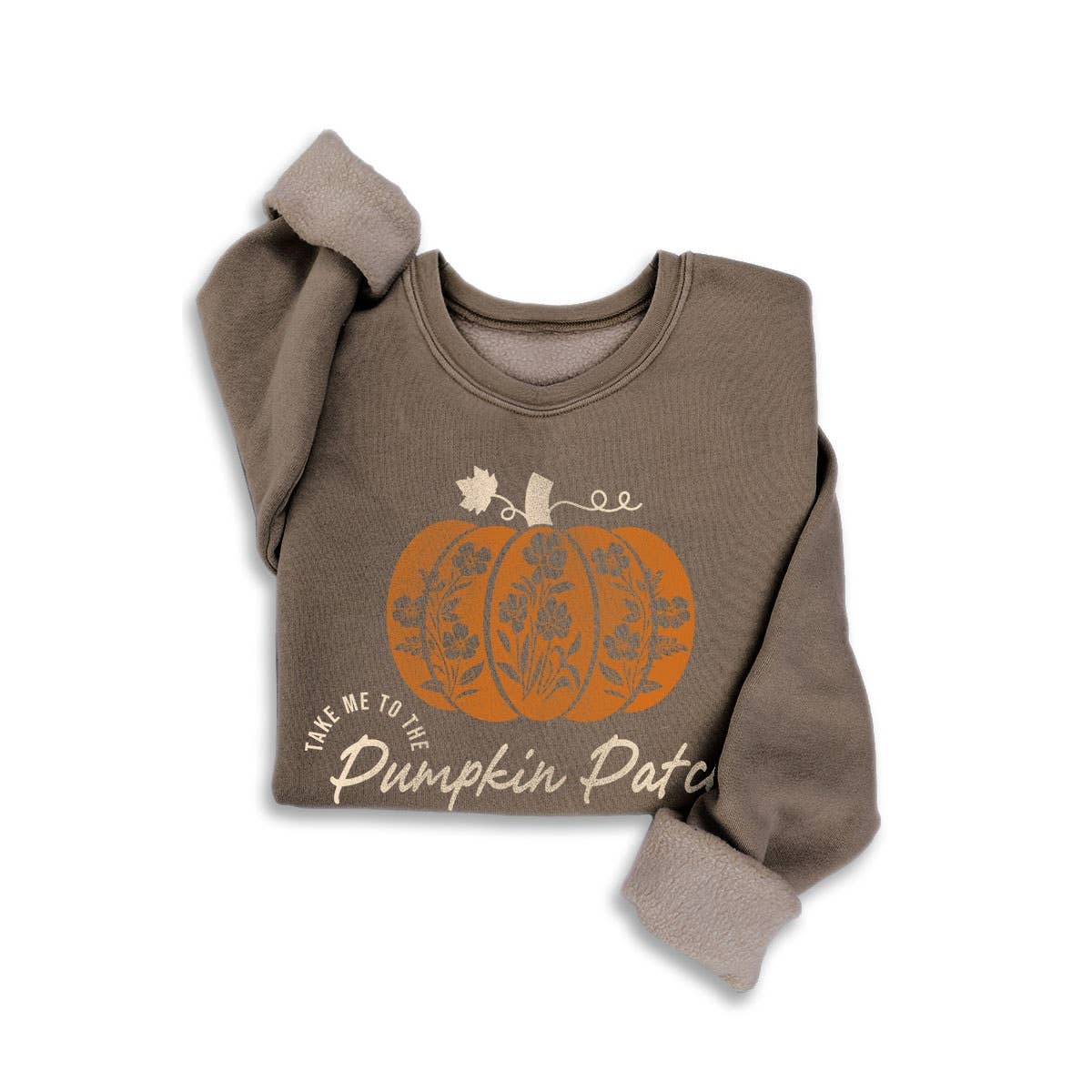 PUMPKIN PATCH MINERAL SWEATSHIRTS: White / S-M-L-XL(1-2-2-1)