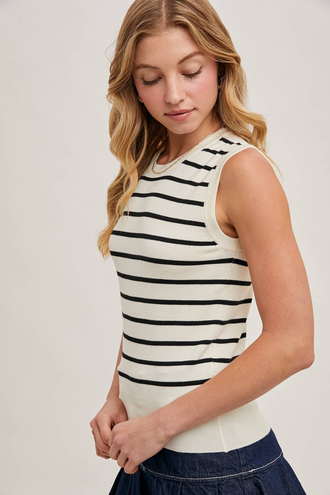 Alexa Striped Knit Tank