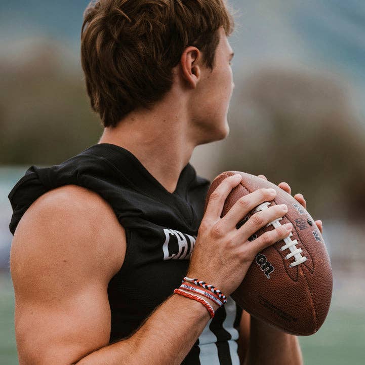 Centennial Game Day Red, Black & White K’alani Hair Tie Bracelets