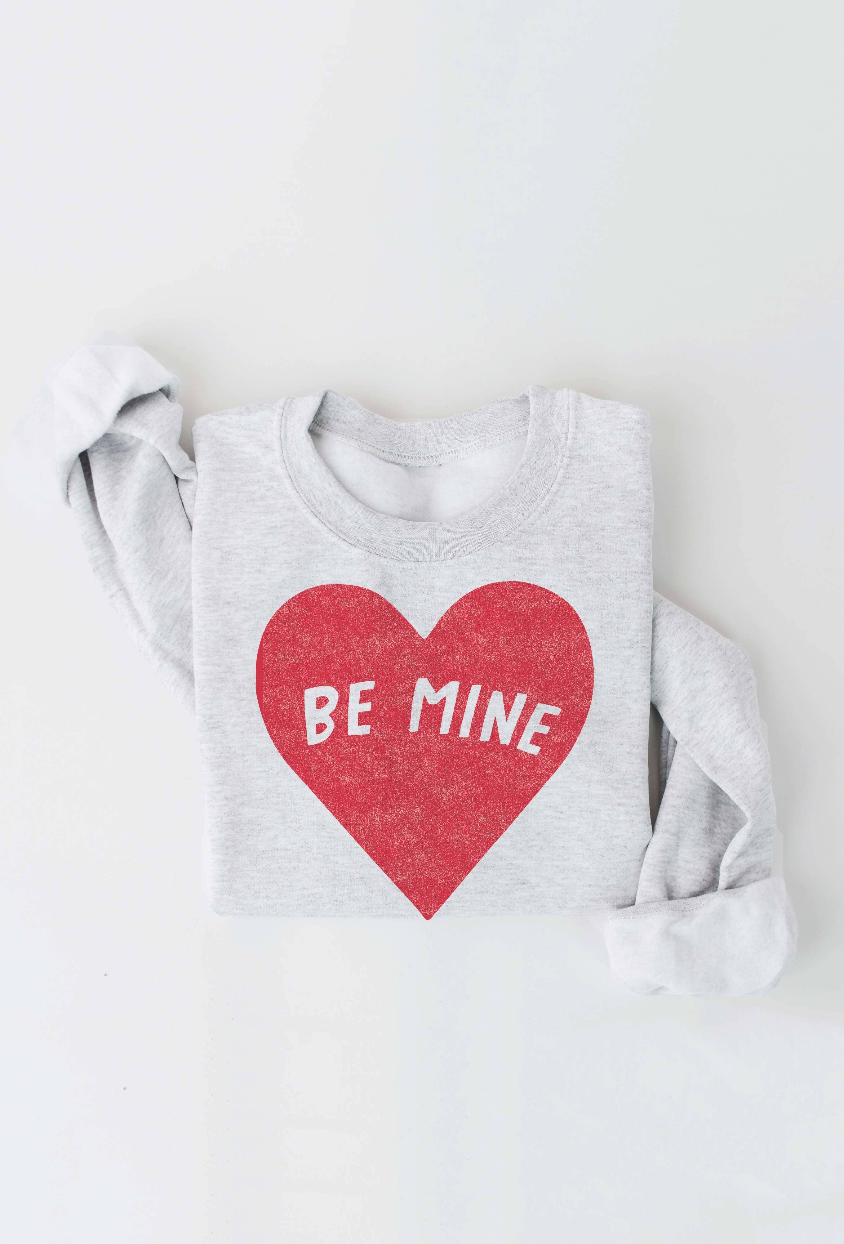 BE MINE Heather Graphic Sweatshirt