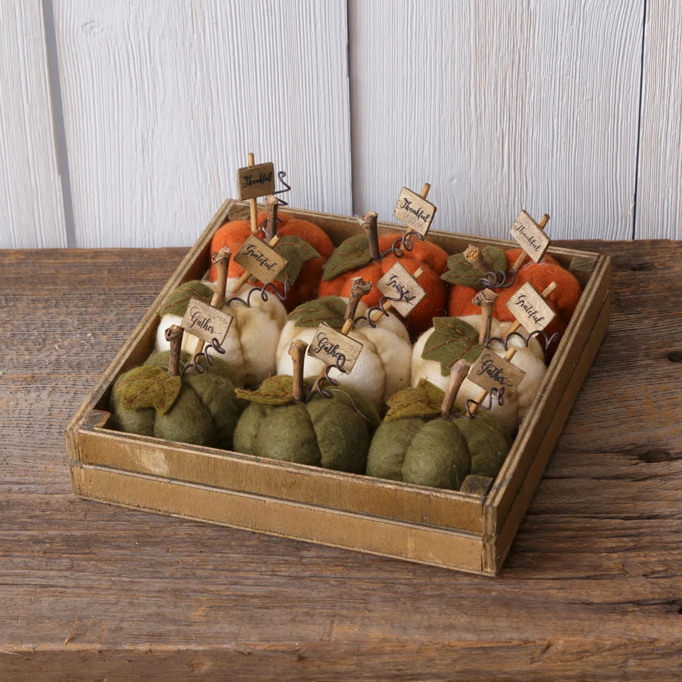 Mini Farmhouse Pumpkins