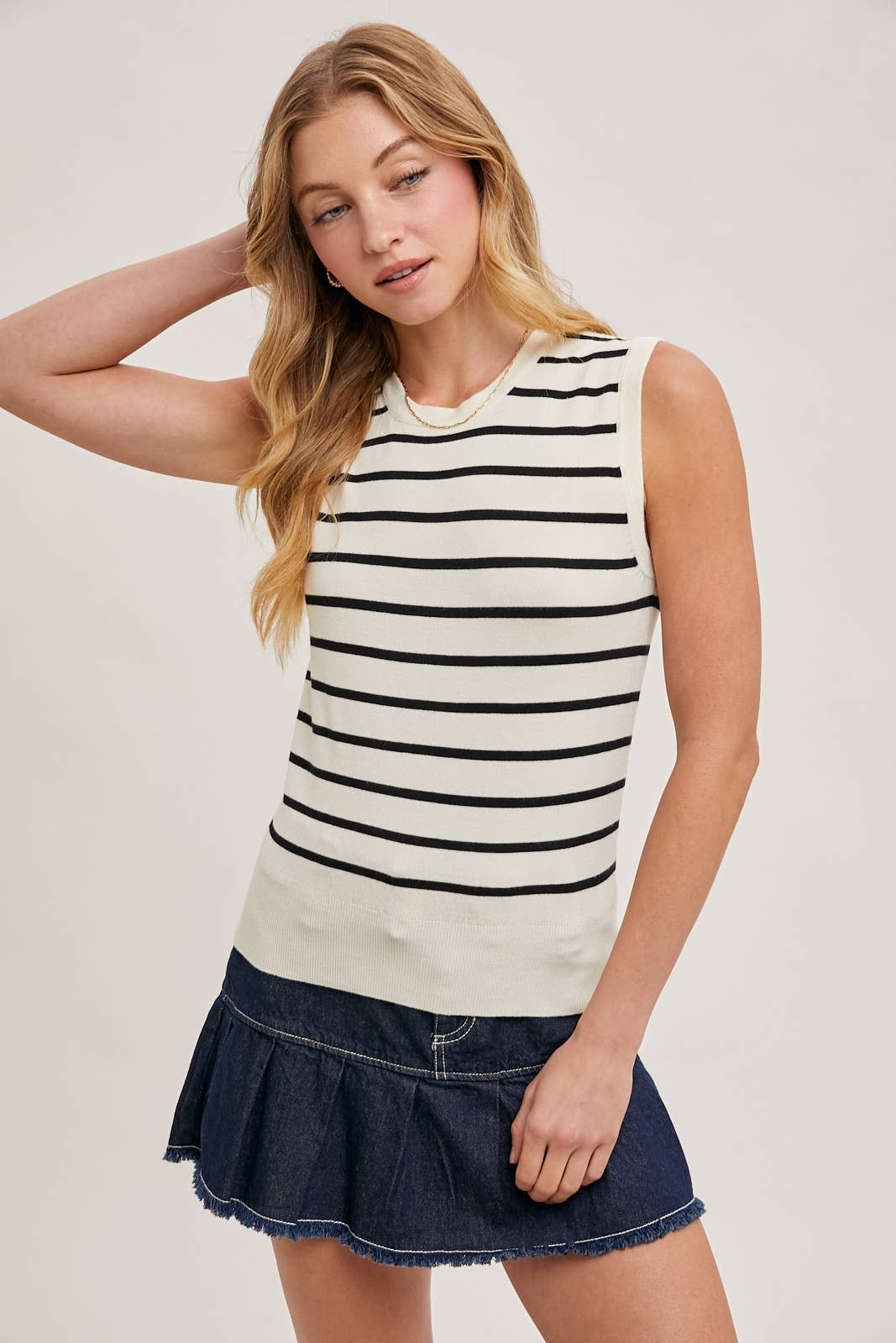 Alexa Striped Knit Tank