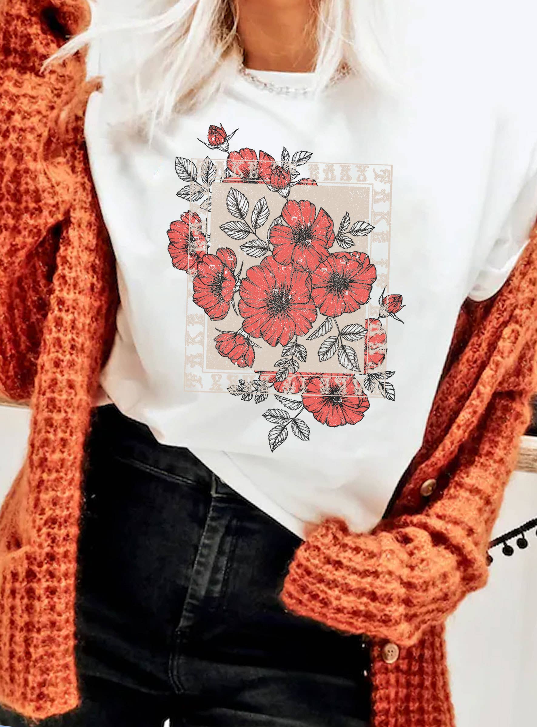 Take It Easy Poppies Tee
