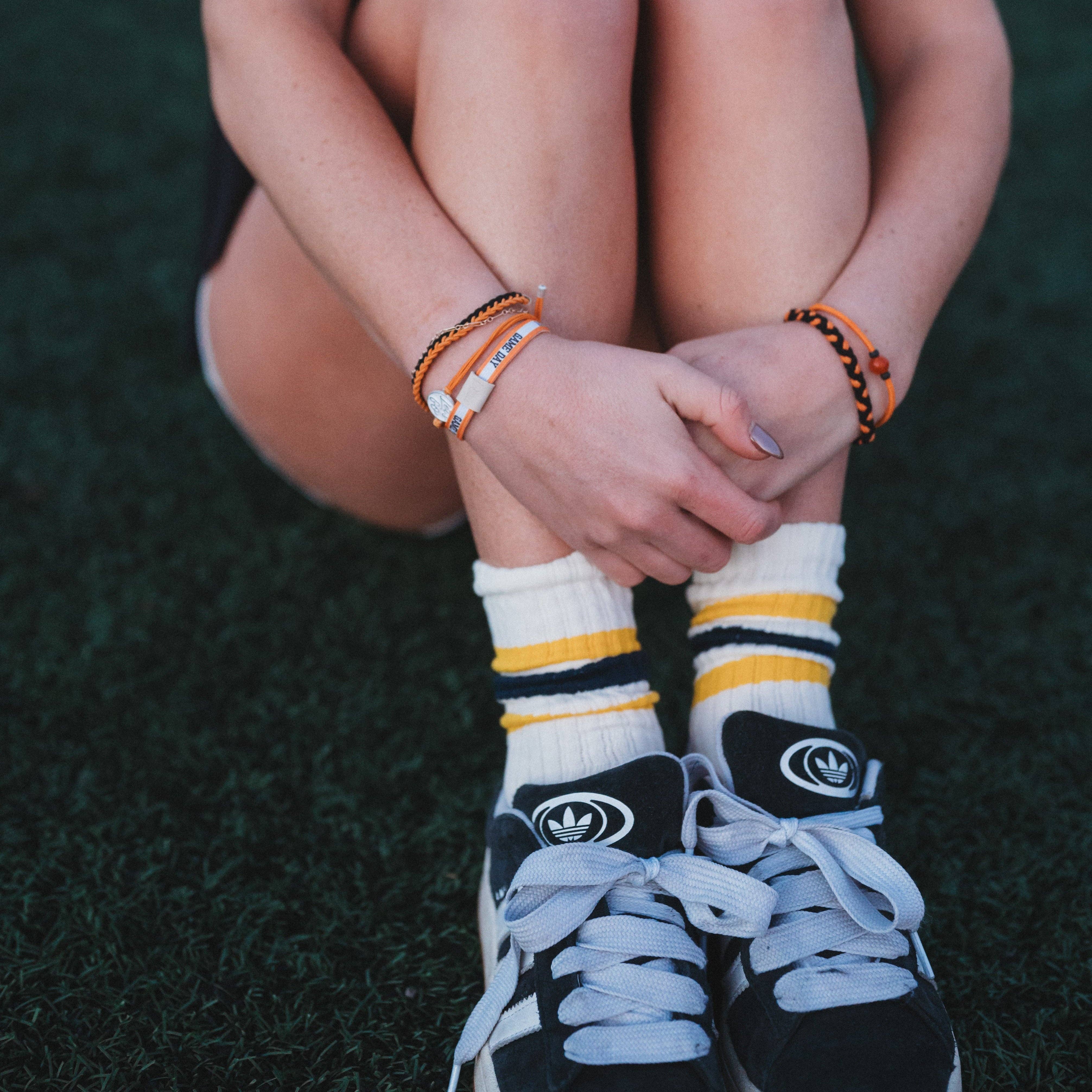 White Bear Lake Game Day Orange & Black K’alani Hair Tie Bracelet