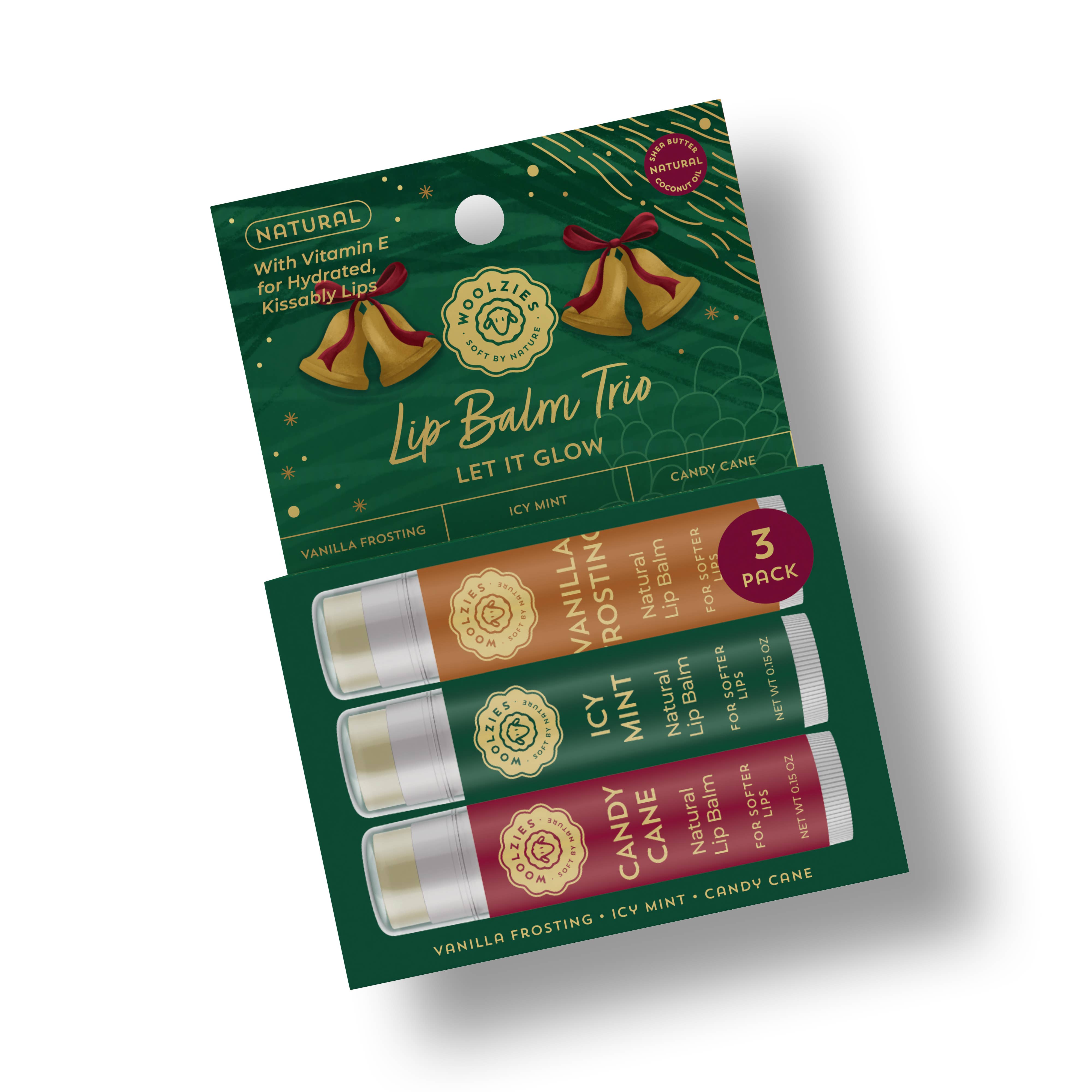 Natural Shea Butter Holiday Lip Balm Trio – LET IT GLOW