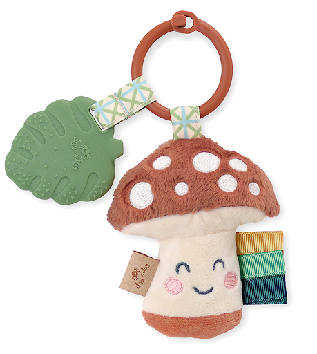 Mushroom Itzy Pal™ Plush + Teether