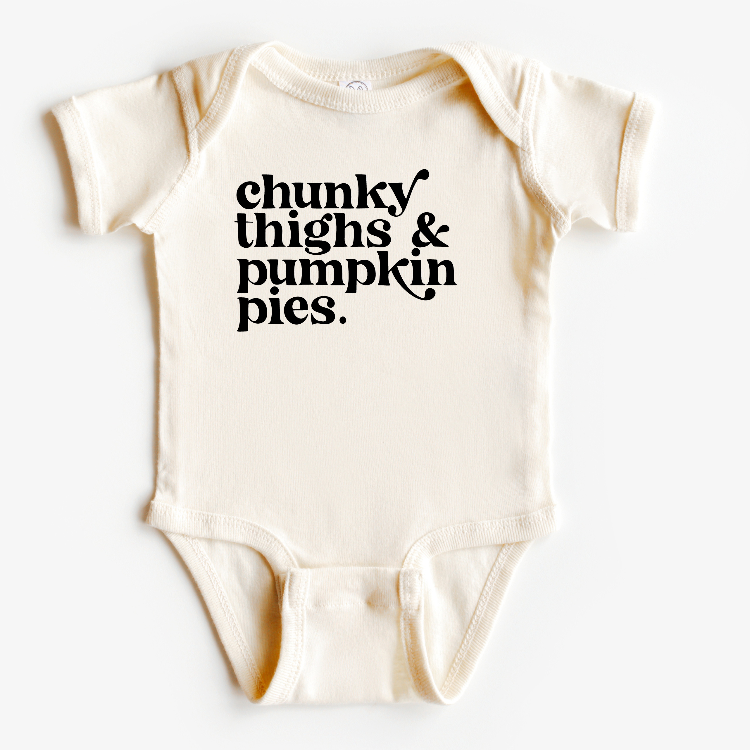 Chunky Thighs + Pumpkin Pies Baby Long Sleeve Onsie