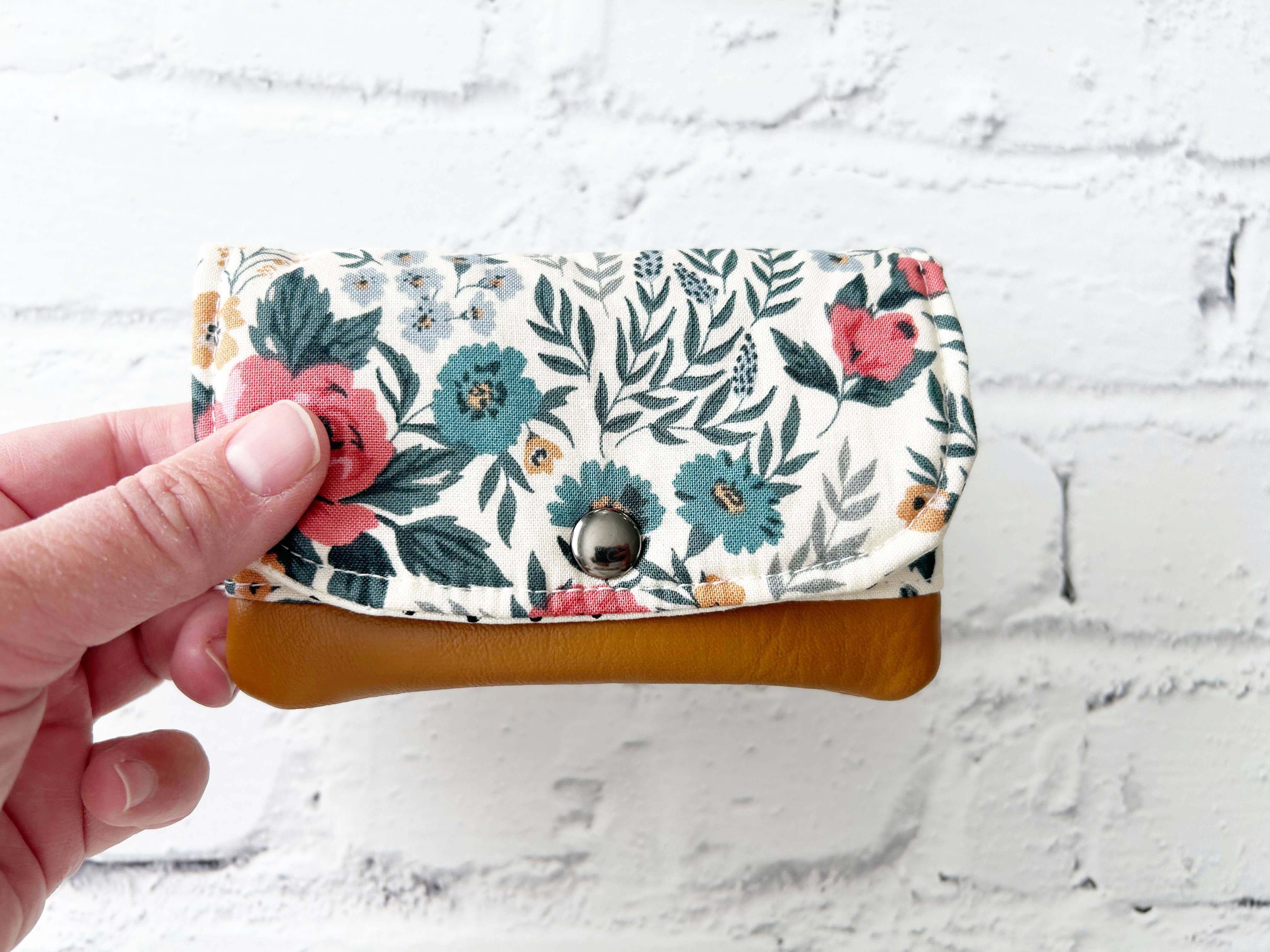 Mini Watercolor Floral Wallet