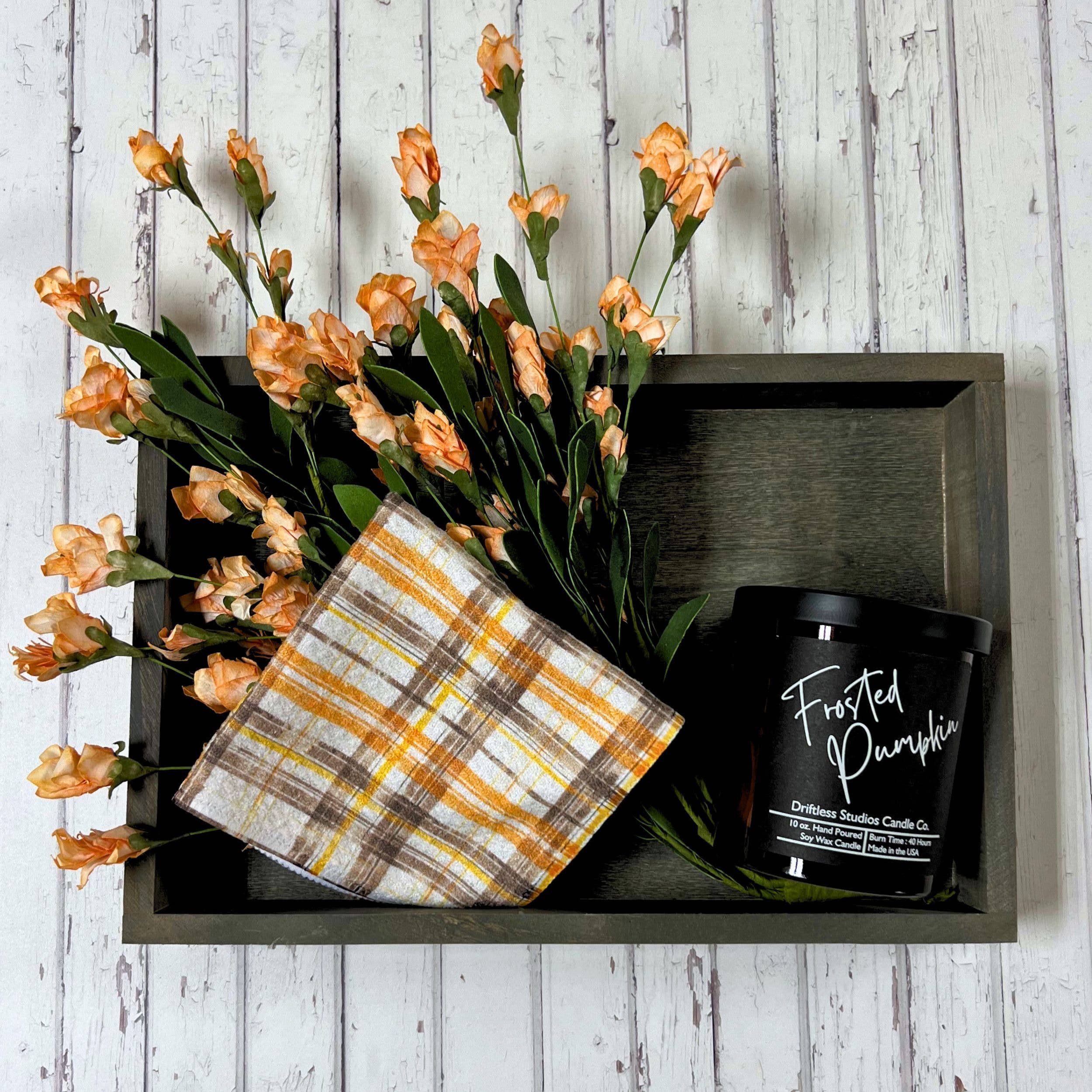 Fall Flannel Waffle Dishcloth - Fall Decor