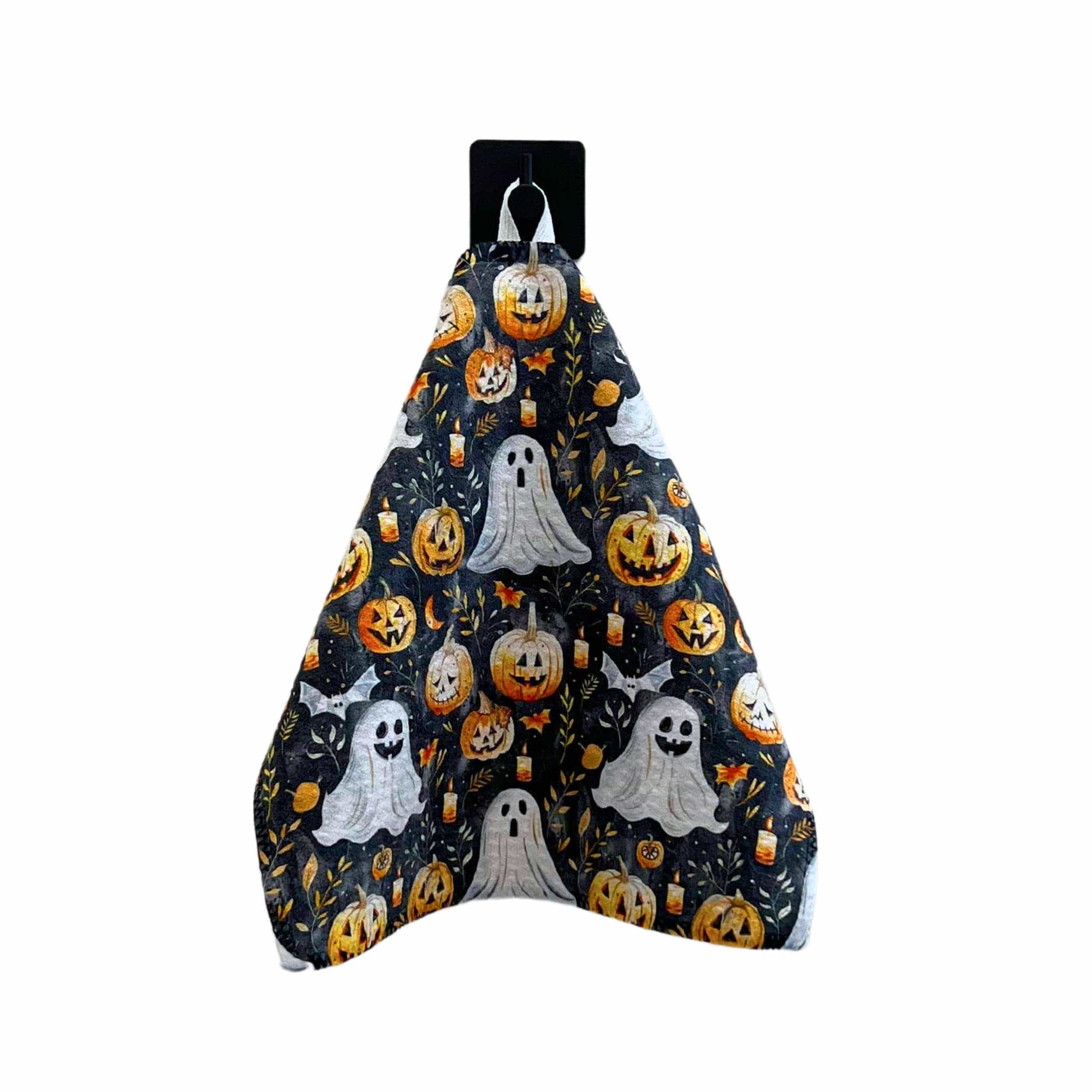 Halloween Pumpkins and Ghost Waffle Washcloths