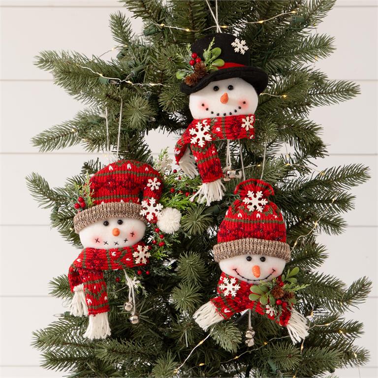 Snowman Heads Ornaments