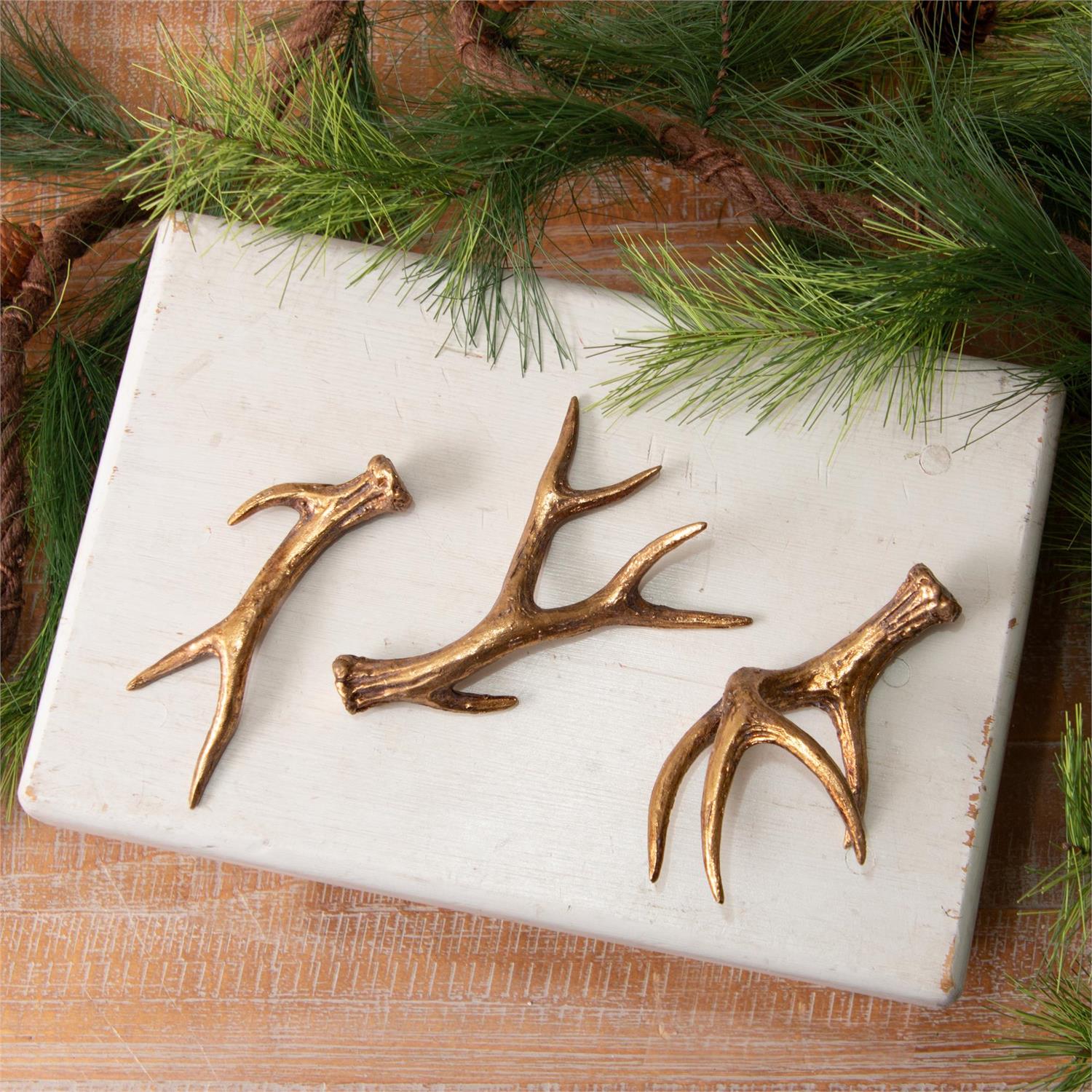 Mini Gold Antlers