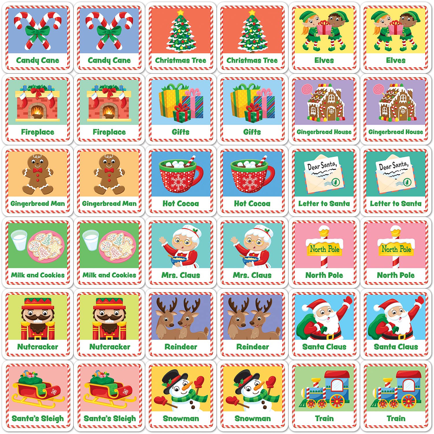 Candy Cane Kingdom Matching Game