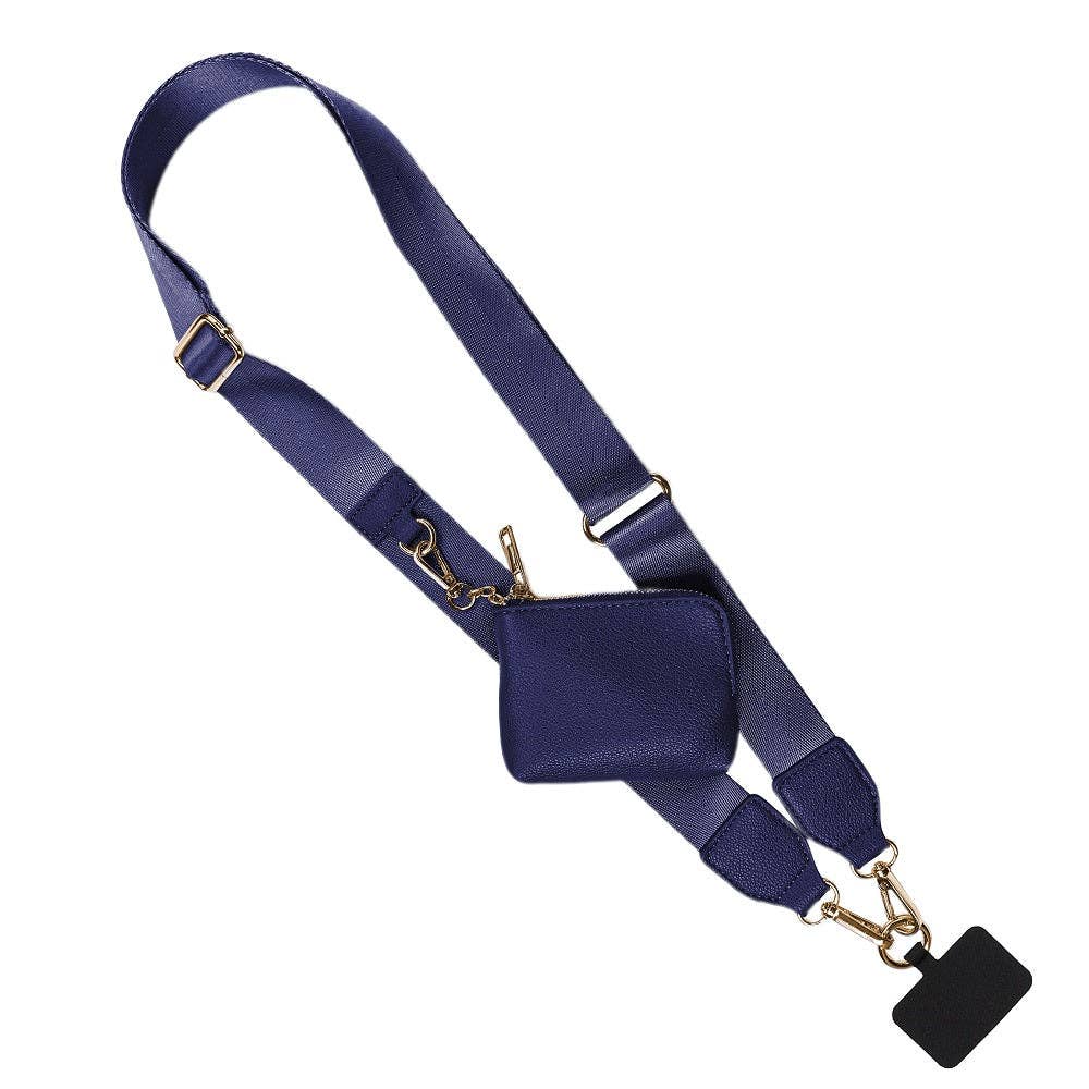 Clip & Go Strap w/RFID Pouch Solid: Brown