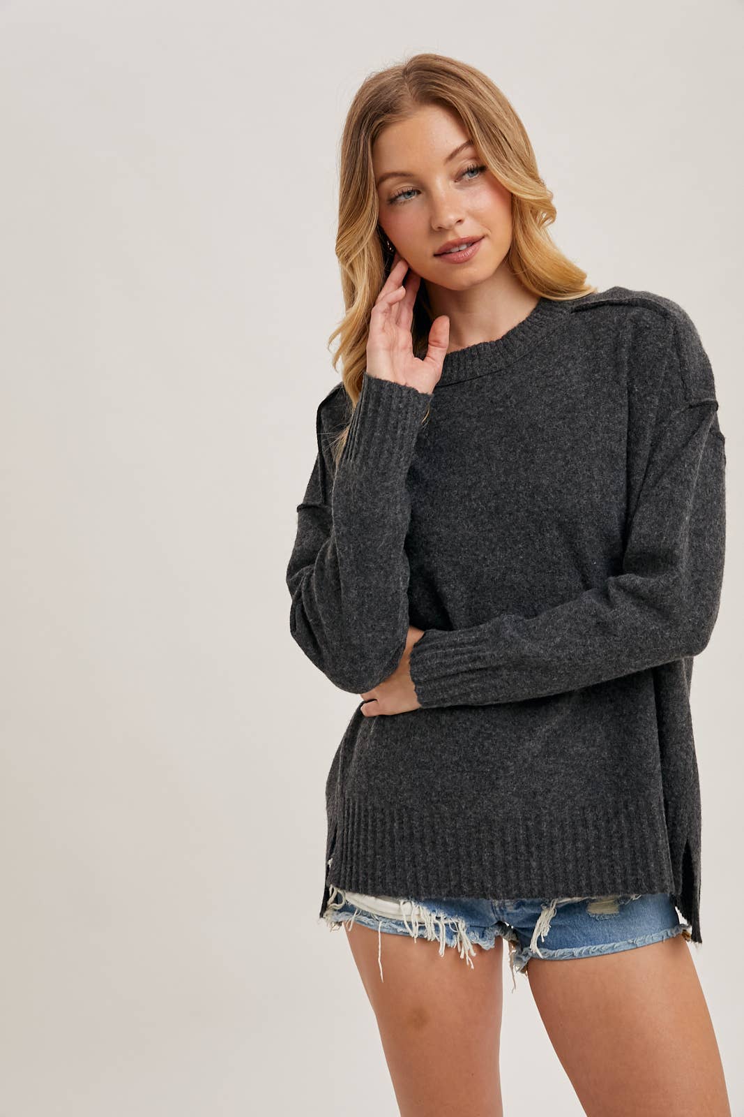 Charcoal Crewneck Sweater