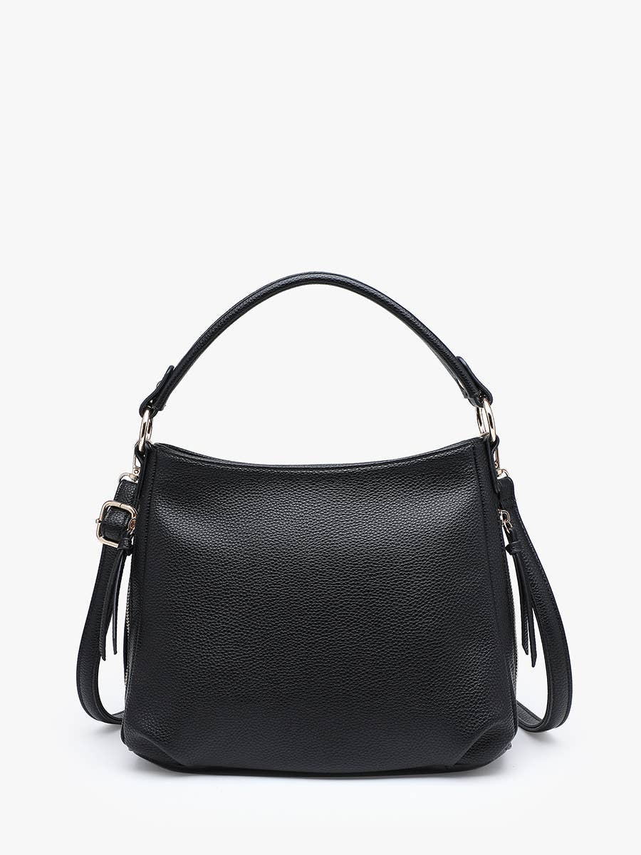 Amari Structured Satchel w/ Dual Side Pockets