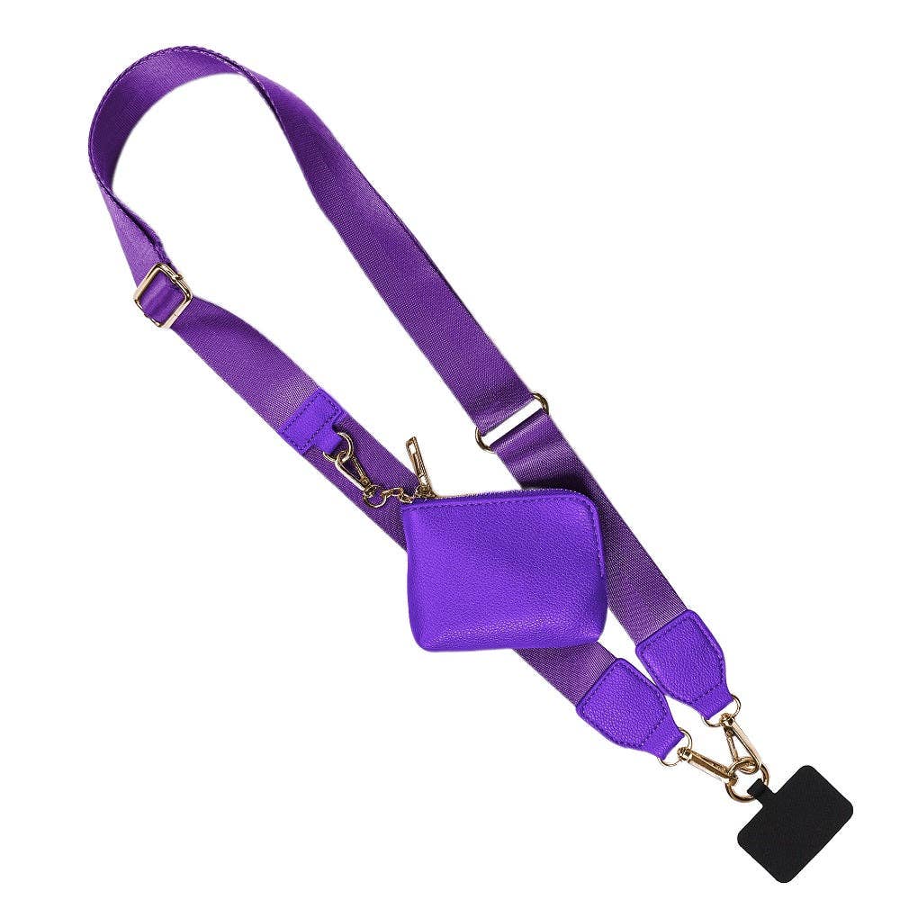 Clip & Go Strap w/RFID Pouch Solid: Brown