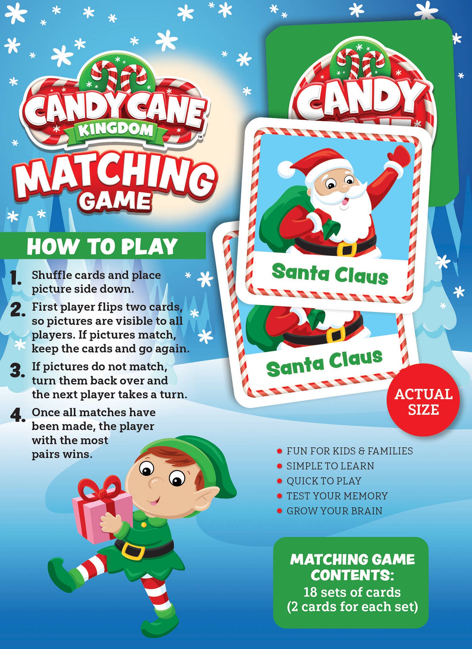 Candy Cane Kingdom Matching Game