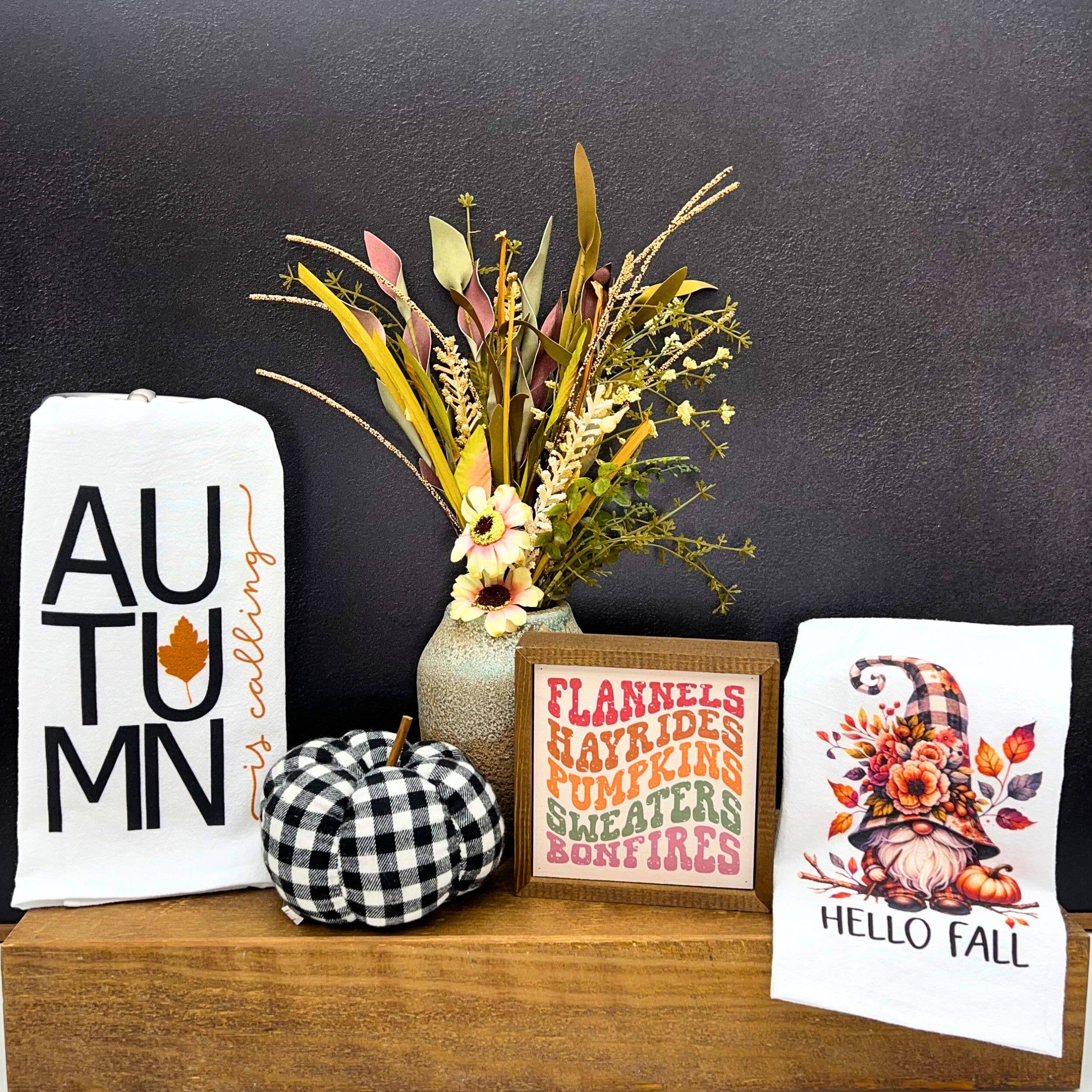 Autumn Is Calling With Leaf Fall Tea Towels - Fall Décor