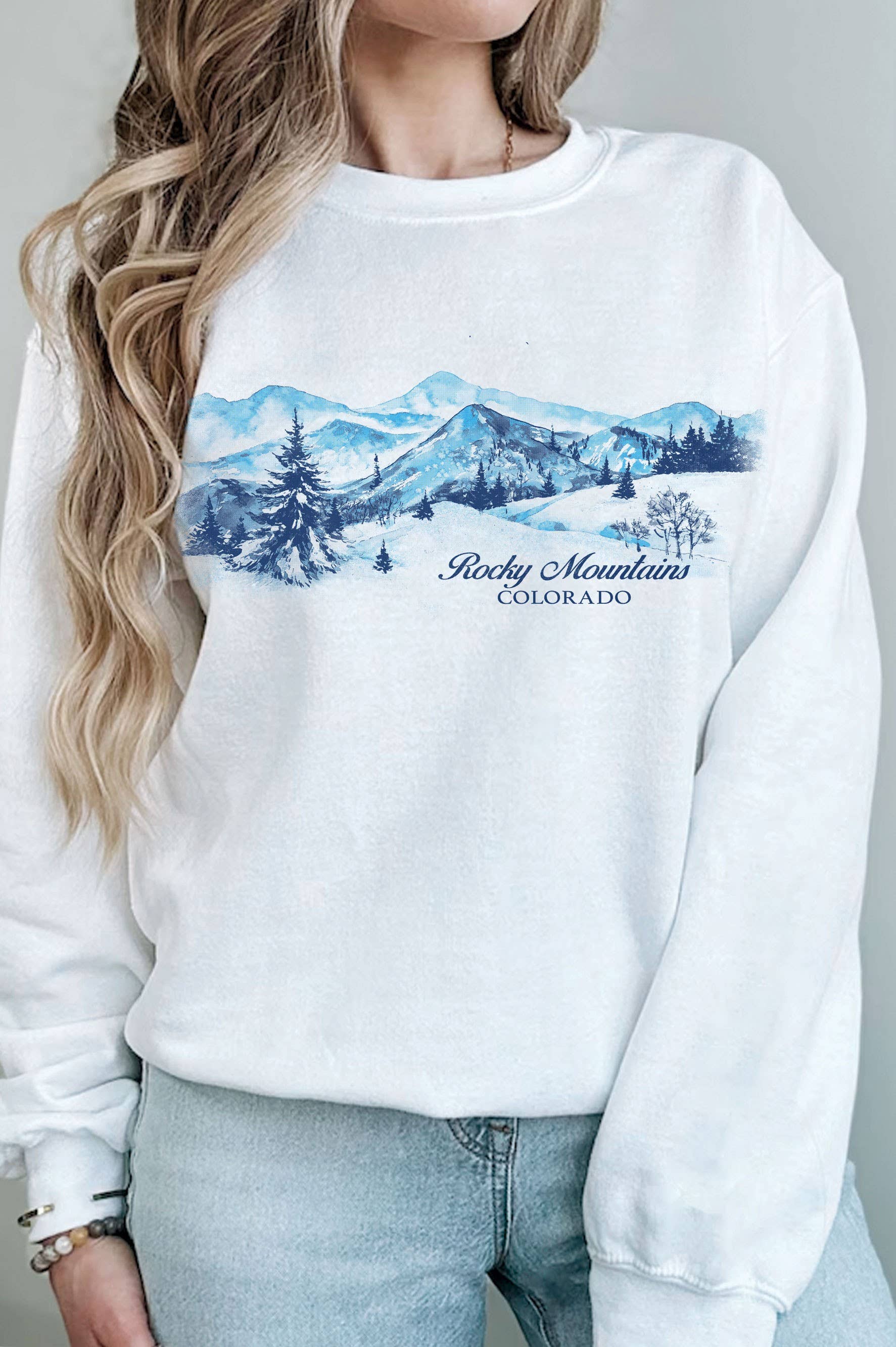 Winter Colorado Rocky Mountains Sweatshirt