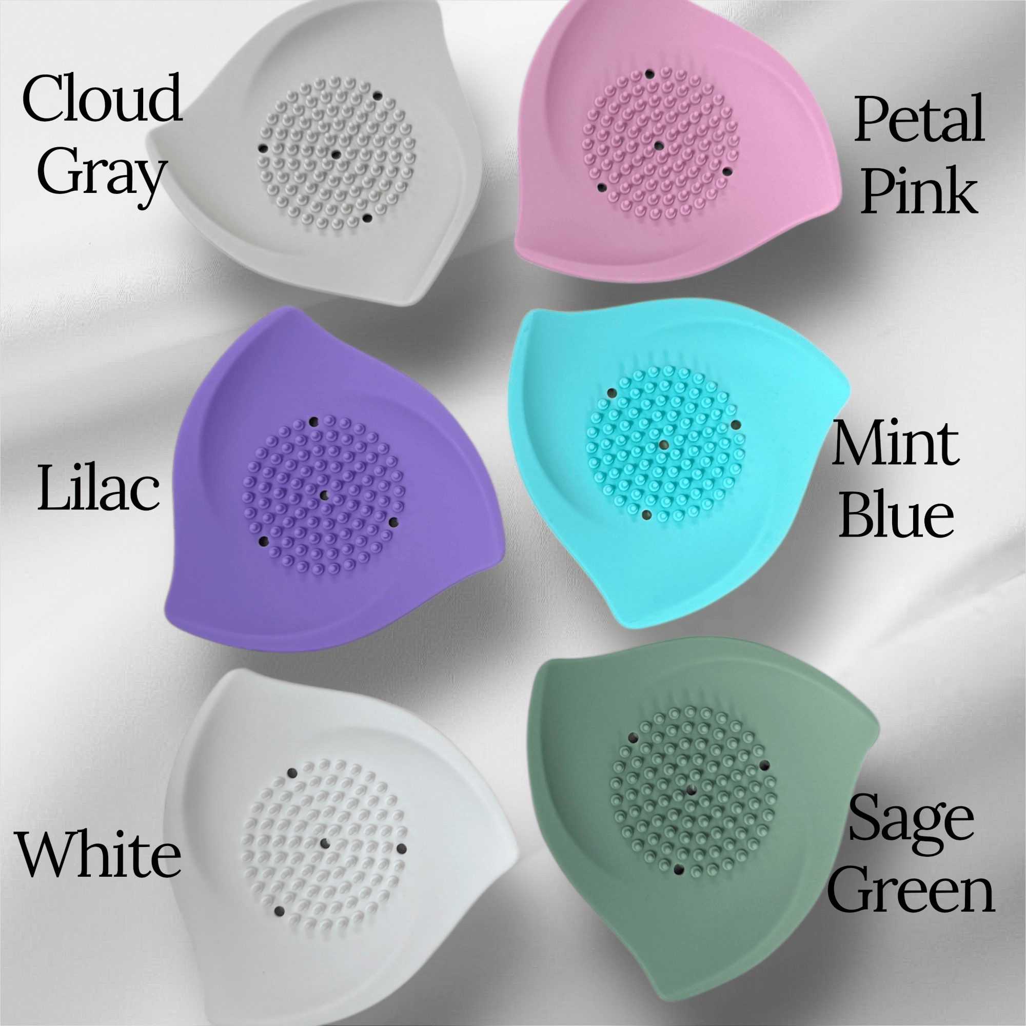 Shower Steamer Tray - Silicone Soap Tray: Mint blue