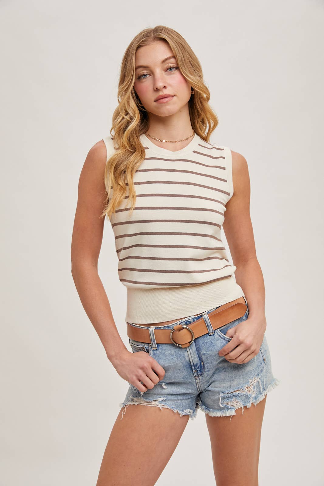 Alexa Striped Knit Tank