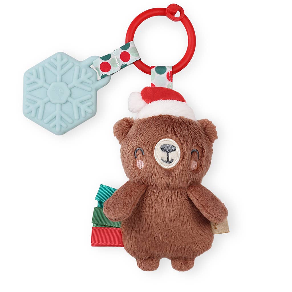 Holiday Itzy Pal™ Plush + Teether: Bear