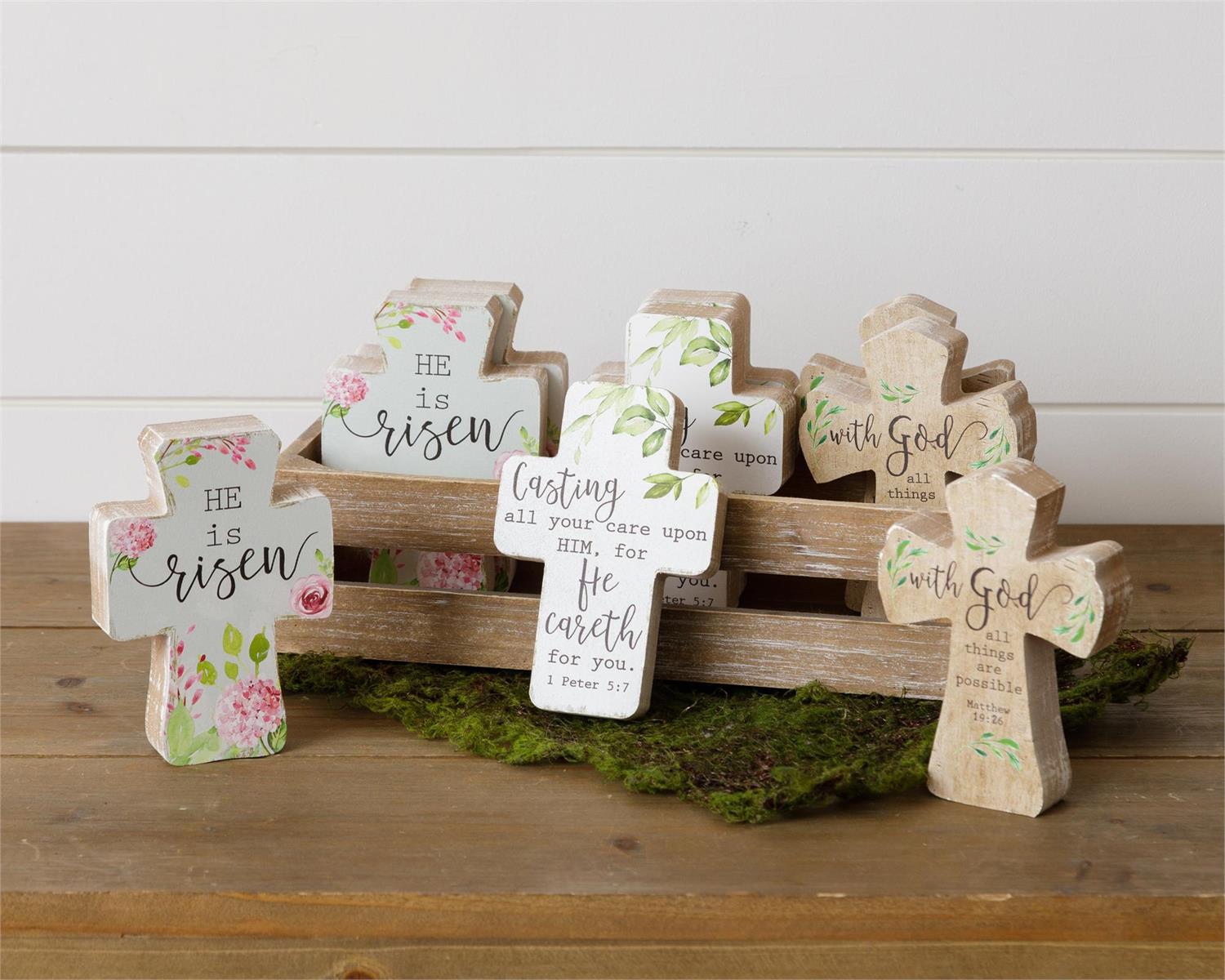 Inspirational Wood Block Crosses