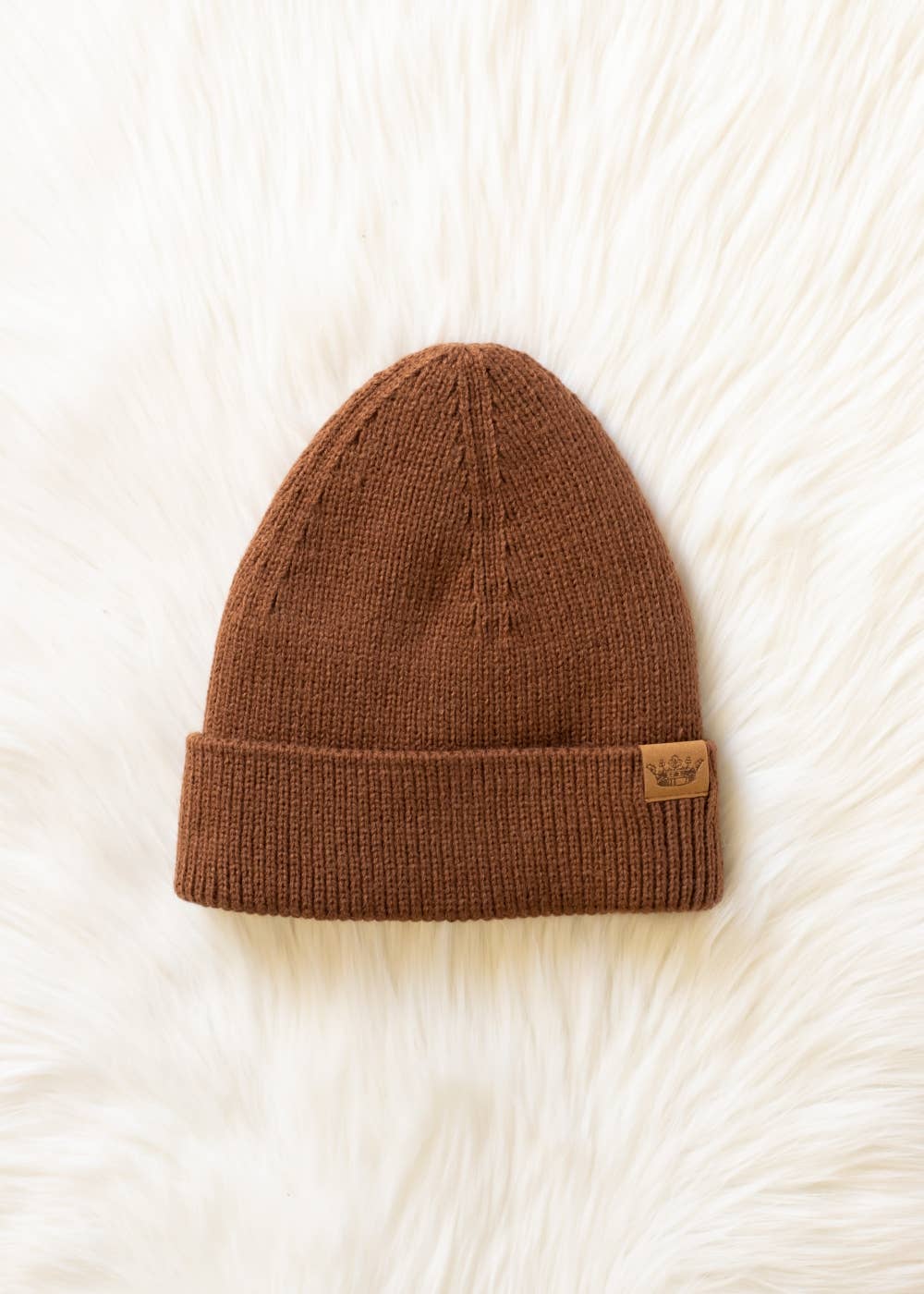 Brown Knit Beanie