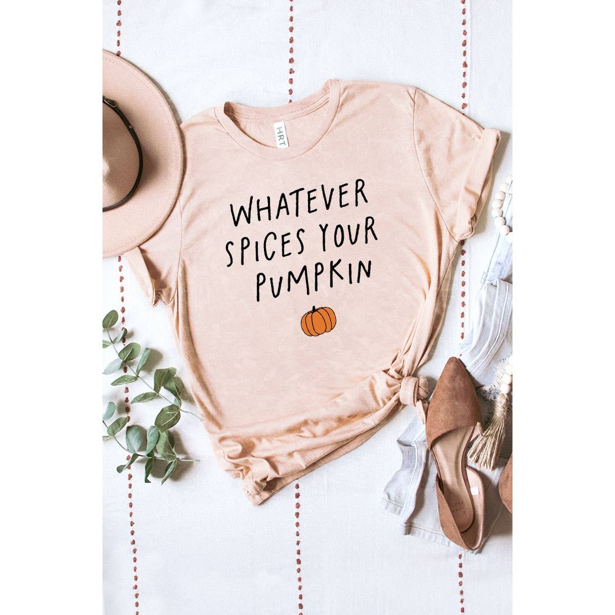 WHATEVR SPICES YOUR PUMPKIN MINERAL GRAPHIC TEE: Mineral Chocolate / XL