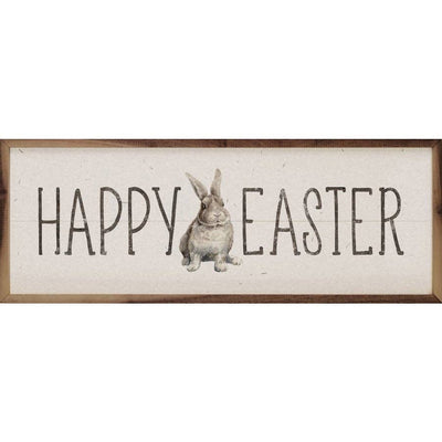 Happy Easter Sitting Bunny Sign