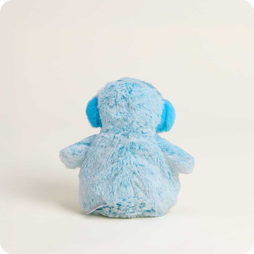 Blue Winter Penguin Warmies Junior