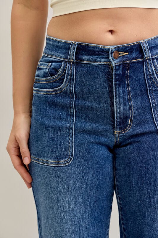 90's Front Double Patch Judy Blue Jeans