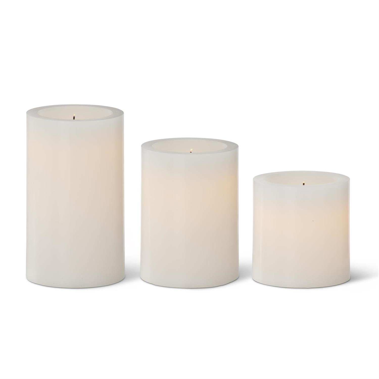 Burned 3-Wick Pillar Candle