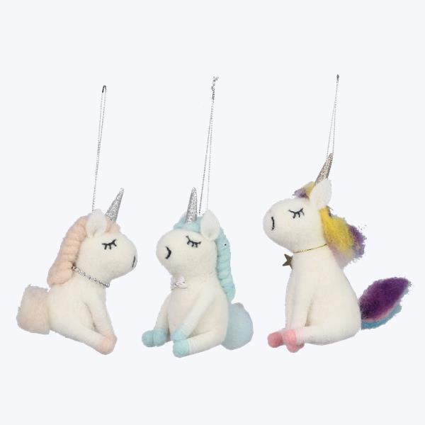 Felt Unicorn Ornament