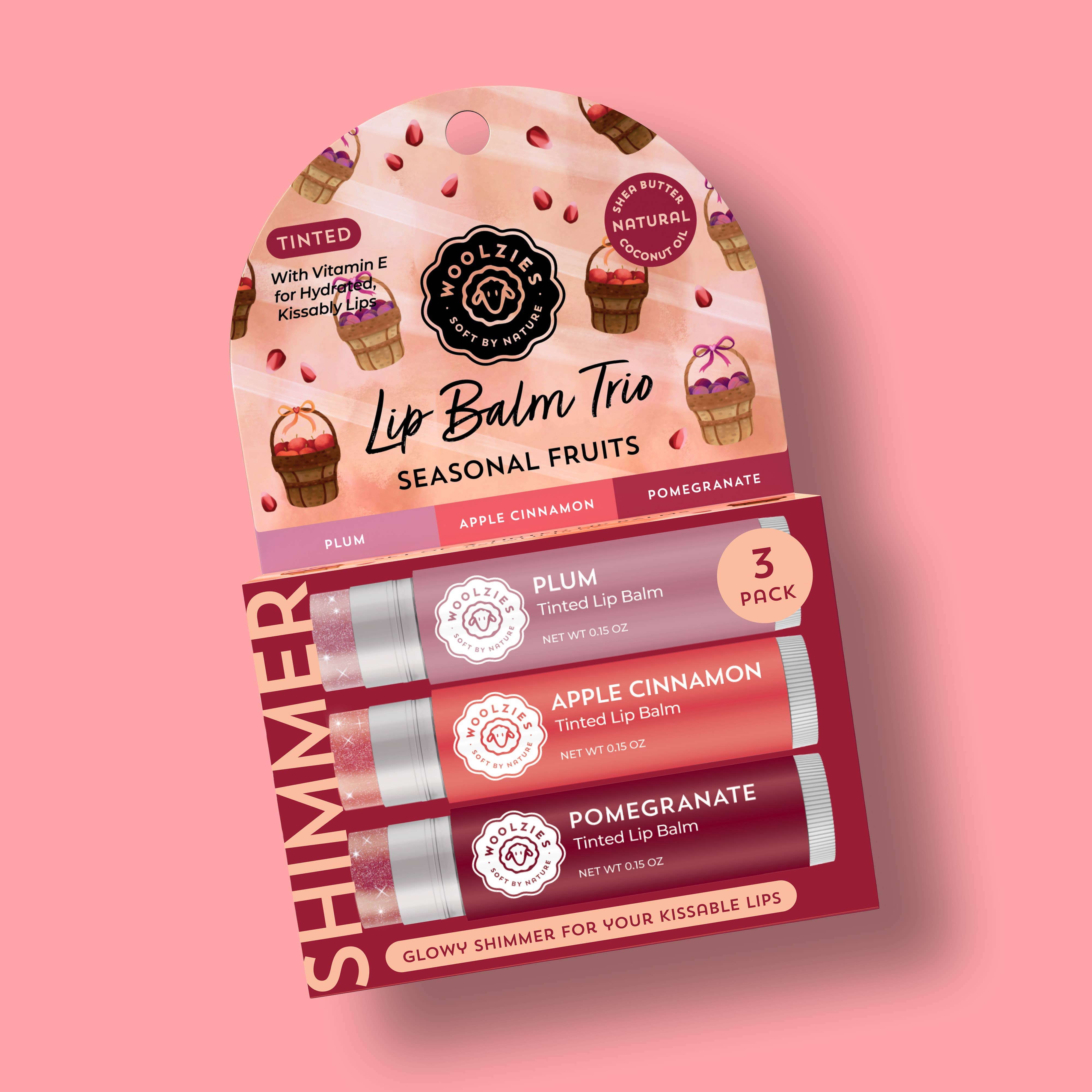 Seasonal Fruits Tinted Lip Balm Trio