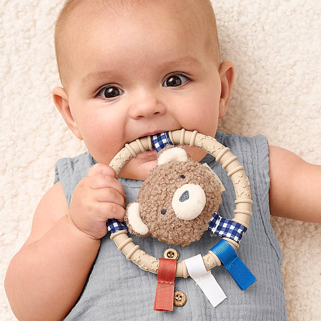 Itzy Ring Pal™ - Teething Ring with Plush Bear